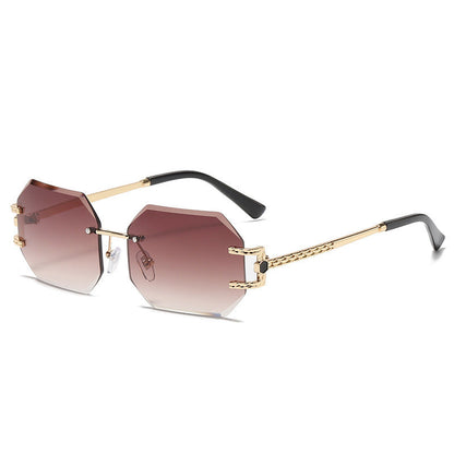 Uv Protection Rimless Sunglasses