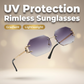 Uv Protection Rimless Sunglasses