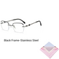 🔥50% OFF🔍 Frameless Blue Light Blocking Glasses | Advanced blue light blocking technology · 👓 Stylish frameless design · Perfect for both casual and business settings