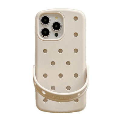 Playful Clog-Inspired Phone Case with Strap