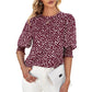⏳Limited-time 50% off⏰Women's Casual Polka Dot 3/4 Sleeve Blouse Top👚