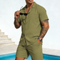 🎨👕 50% OFF – Solid Color Two-Piece Summer Outfit for Men – Ready-to-Wear in Seconds! | Breathable & Lightweight | Perfect for Daily Style ✨